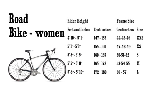 Womens Road Bike Sizing Guide